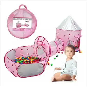 Éxito Carpa castillo casa túnel piscina con 100 pelotas para niños oferta