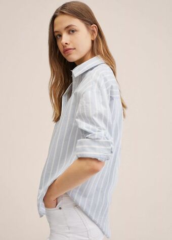 Mango Camisa 100% algodón oferta