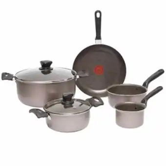Alkosto Batería de cocina 7 piezas imusa antiadherente con tapa de vidrio talent oferta