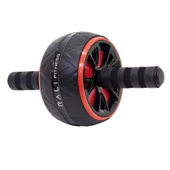 Rueda para abdominales rali fitness negra de pvc/foam/aluminio