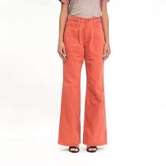 Fuera de Serie Jean mom tiro alto bota flare oferta