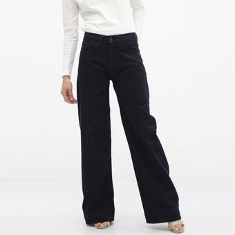 Fuera de Serie Jean mom tiro alto bota flare oferta