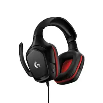 Audífonos de diadema logitech g alámbricos over ear gaming g332 negro
