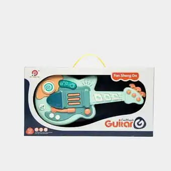 Panamericana Guitarra didáctica con luz y sonido, azul oferta