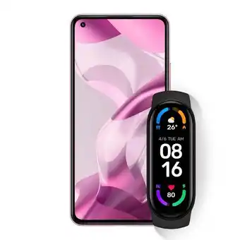 Éxito Celular 11 lite 128gb ne 128 gb rosado +mi band 6 oferta