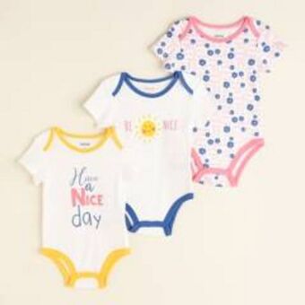 Falabella Bodies bebé niña pack x3 algodón yamp oferta