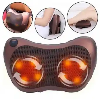Linio Cojín masajeador vibrador espalda lumbar pies cuello para carro o casa oferta