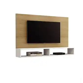 Mueble para tv tipo panel 47" - macamia - blanco