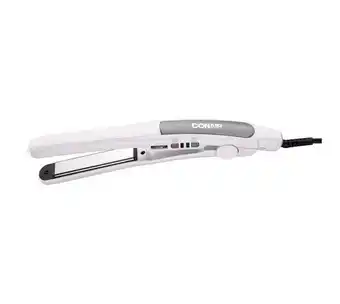 Plancha para cabello conair slim en cerámica, blanca
