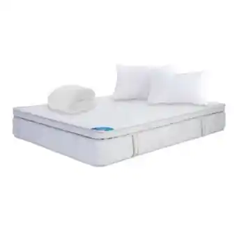 Combo colchón ortorelax spring vital sencillo + protector & almohada siliconada 30x100x190