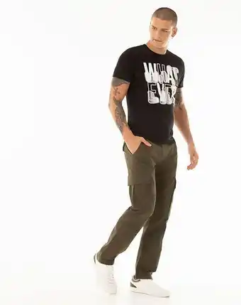 Gef Pantalón parsons verde oferta