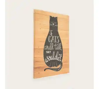 Cuadro canvas de 40 cm x 30 cm if cat´s could talk