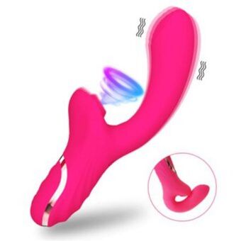 Vibrador conejo, succionador de clítoris 2 en 1