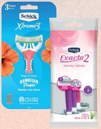 FarmaTodo Oferta Maquina de Afeitar Schick Exacta2 Fem 3Unid oferta