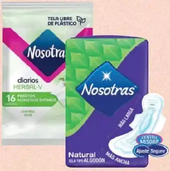FarmaTodo Toallas Intimas Nosot.Natural Buenas Noches 10 Unid oferta
