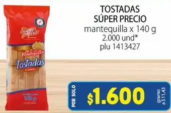 Colsubsidio Tostadas Súper Precio 140g oferta