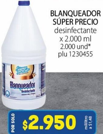 Colsubsidio Blanqueador Súper Precio 2000ml oferta