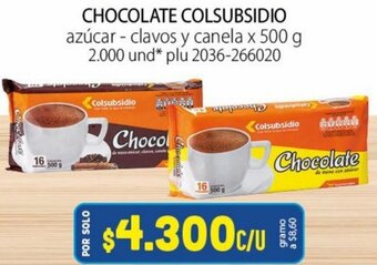 Colsubsidio Chocolate Colsubsidio 500g oferta