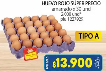 Colsubsidio Huevo Rojo Súper Precio 30Und oferta