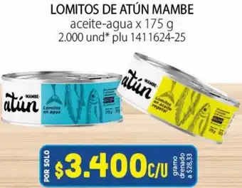 Colsubsidio Lomitos de Atún Mambe 175g oferta