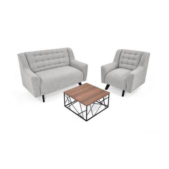 Éxito Sala marruecos tela poliéster taupe + mesa de centro murano arce oferta