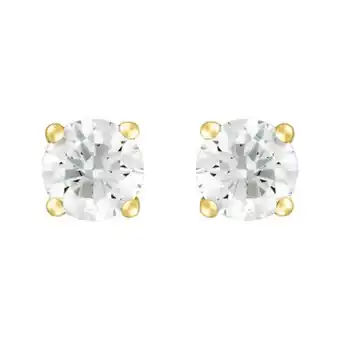 Kevin's Joyeros Topo diamante en oro amarillo de 18 kilates, con diamante central de 0.20 ct oferta