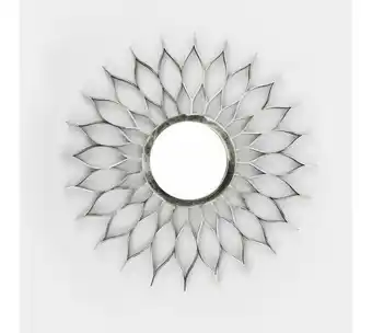 Panamericana Espejo de pared plateado de 51 cm – diseño de flor oferta