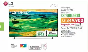 Jumbo Lg smart tv qned uhd 4k webos 55" • ref. 55qned80sqa oferta