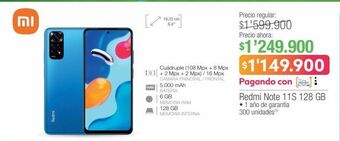 Jumbo Xiaomi redmi note 11s 128 gb oferta