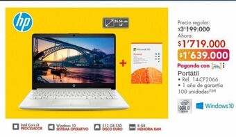 Metro Computador portátil hp oferta