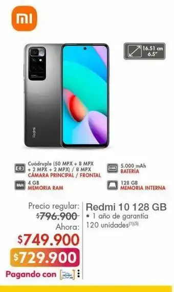 Celular redmi 10 128gb