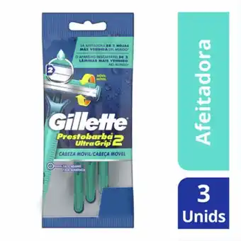 Máquina de afeitar gillette prestobarba ultra x 3 unds