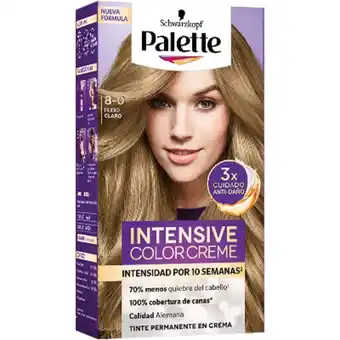 MegaTiendas Tinte palette rubio claro dt 8-0 x 1 und oferta