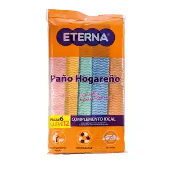 MegaTiendas Paño hogareño eterna x 6 unds. pague 6. lleve 12 unds oferta