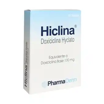 Dermatológica Hiclina-doxiciclina 100 mg oferta