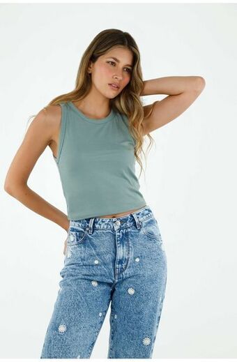Tennis Camiseta verde para mujer oferta