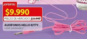 Audífonos hello kitty