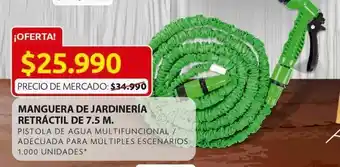 Ara Manguera de jardinería retráctil de 7.5m oferta