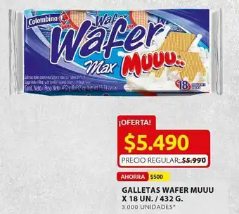 Ara Galletas wafer muuu 18u oferta