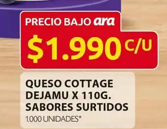 Ara Queso cottage dejamu 110g oferta