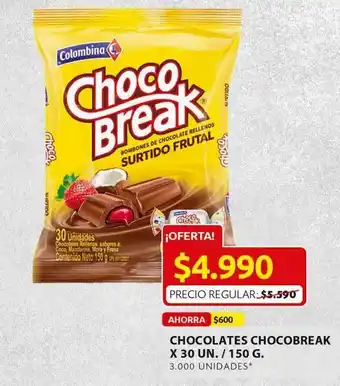 Chocolates choco break 30un