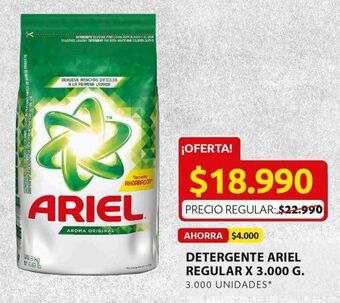 Ara Detergente ariel regular 3000g oferta