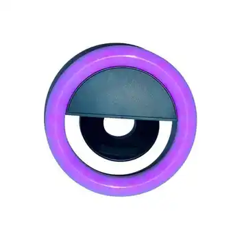 Panamericana Aro de luz vivitar con soporte para celular, negro oferta
