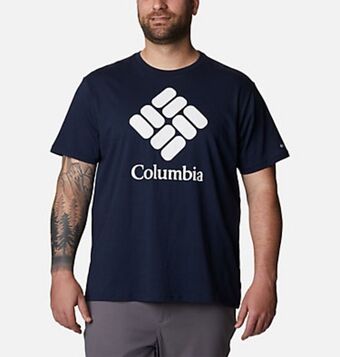 Columbia Camiseta de algodón orgánico basic logo™ para hombre - tallas grandes oferta
