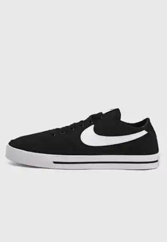 Tenis lifestyle negro-blanco nike court legacy canvas