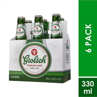 Makro Cerveza grolsch premium lager botella 330mlx6u oferta
