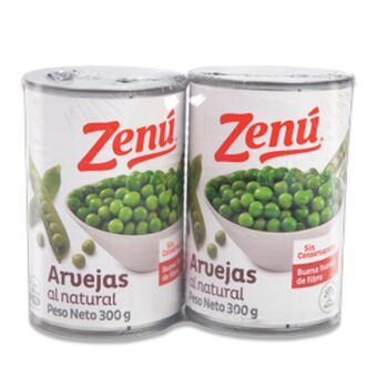 Makro Arveja natural zenu lata 300gx2u oferta