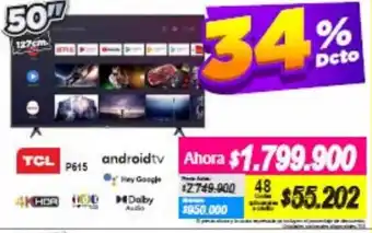 Alkomprar TCL Android TV 50" oferta