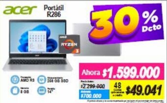 Alkomprar Acer Portátil R286 oferta