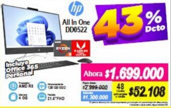 Alkomprar HP All In One DD0522 oferta